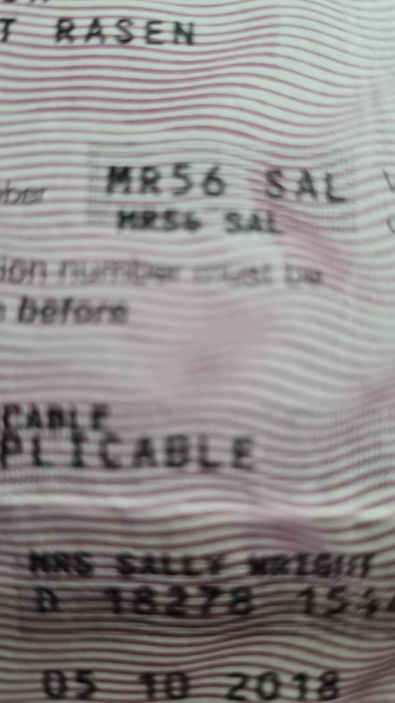 SAL number plate MR56 SAL