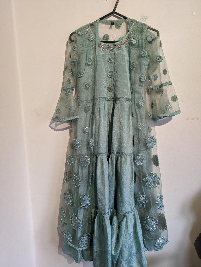 Beautiful Light Green Lehenga for girl age 9-10