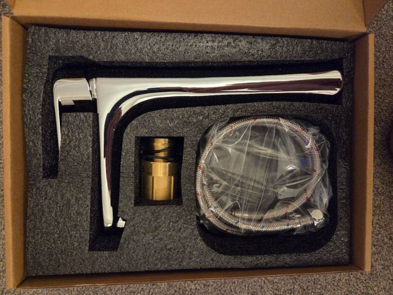 image for Polished Chrome Tall Basin Mixer Tap