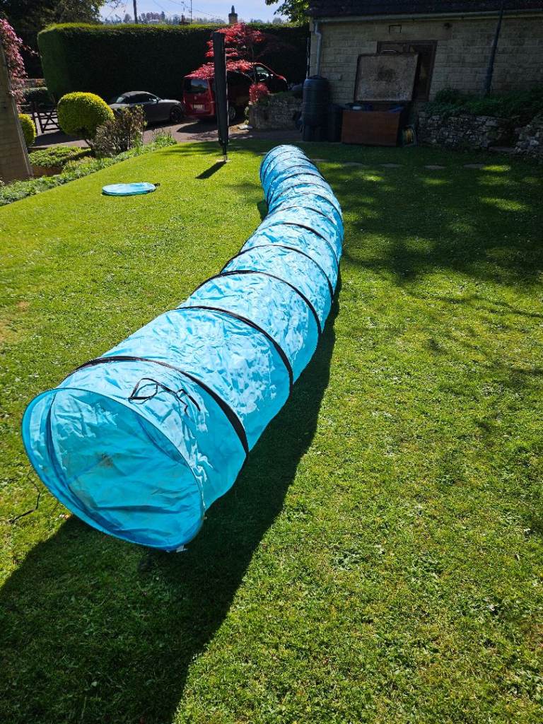 Dog Agility / Activity Tunnel & two Jumps.