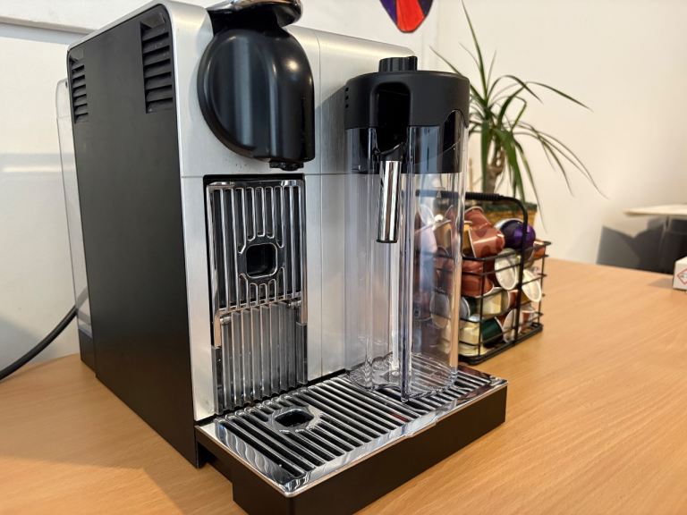 Nespresso DeLonghi Lattissima Pro machine and extras