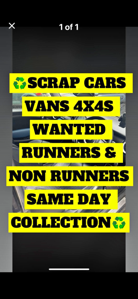 West Yorkshire scrap vehicle buyer always 