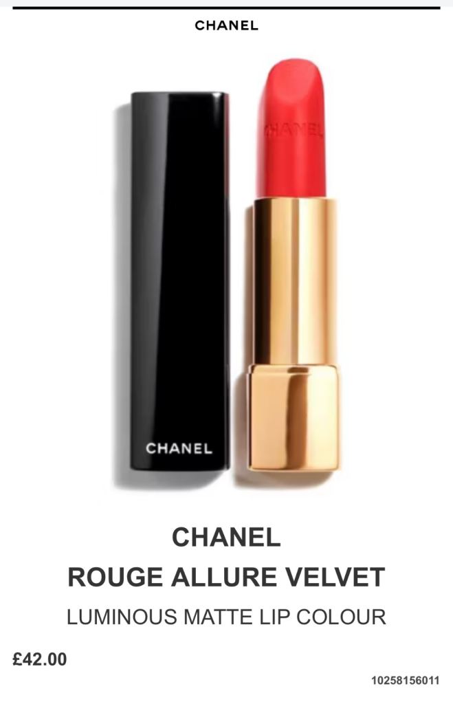 Chanel Rouge Allure Lipstick - Shade 104 Passion, Brand New
