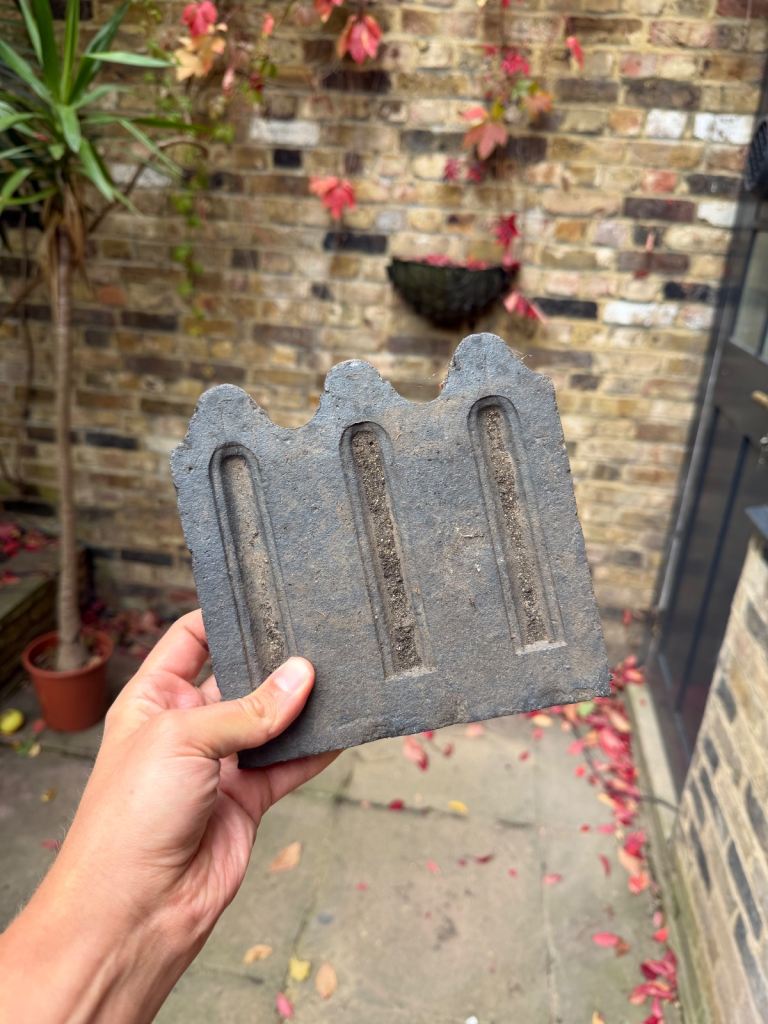 Reclaimed Victorian edging tiles 