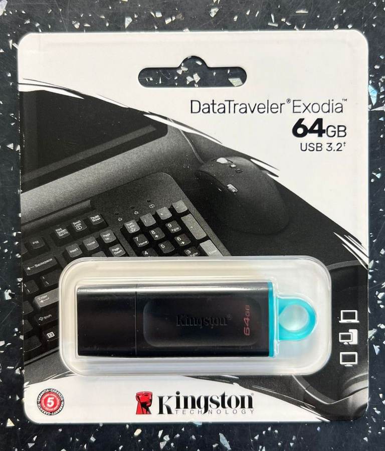 Kingston Technology DataTraveler Exodia 64GB USB Stick 3.2 Brand New