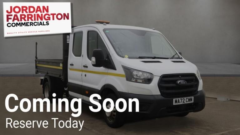 2022 72 reg FORD TRANSIT 350 DOUBLE CAB TOOL STORAGE TIPPER DOUBLE REAR WHEEL