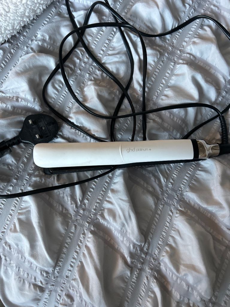 White ghd platinum + hair straighteners