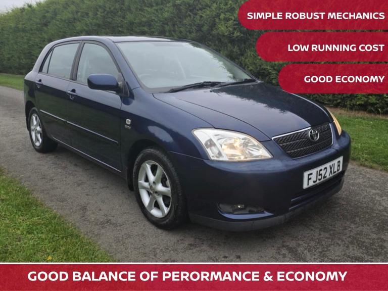 2002 Toyota Corolla 1.6 VVT-i T Spirit 5dr HATCHBACK Petrol Manual