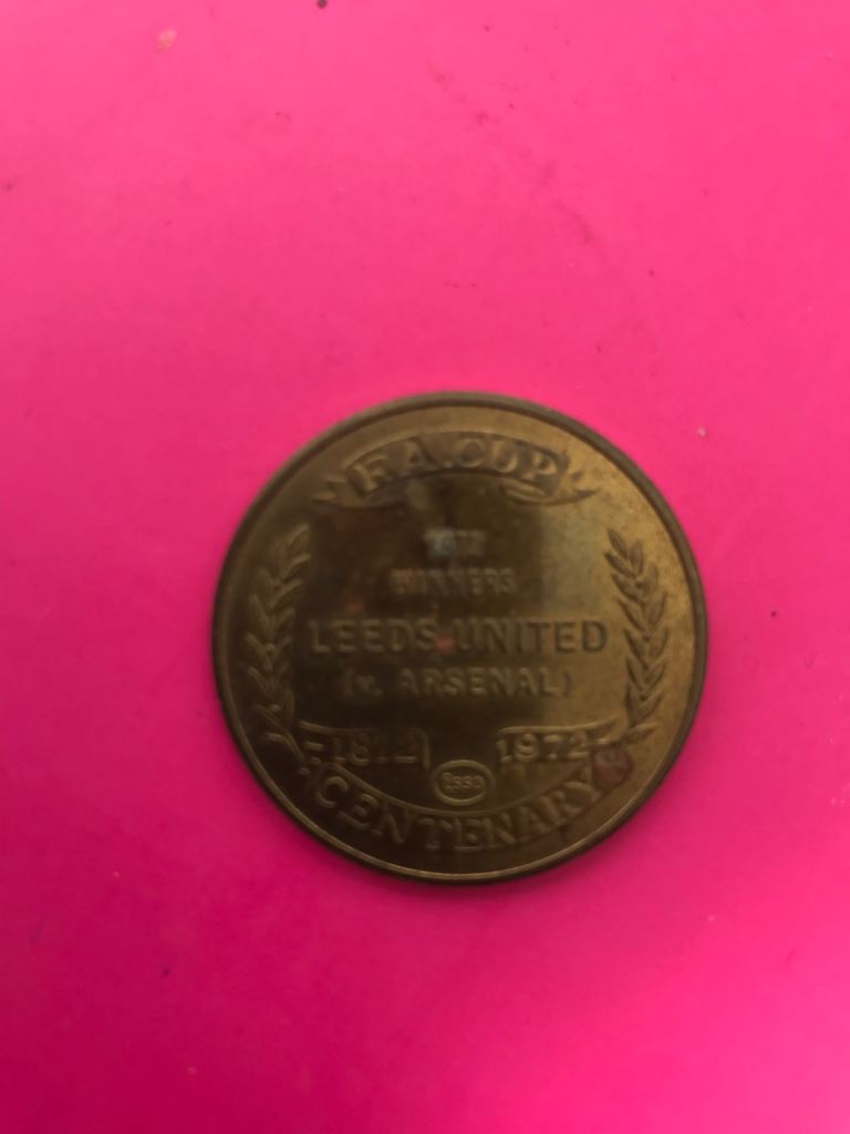 1972 Leeds v Arsenal coin