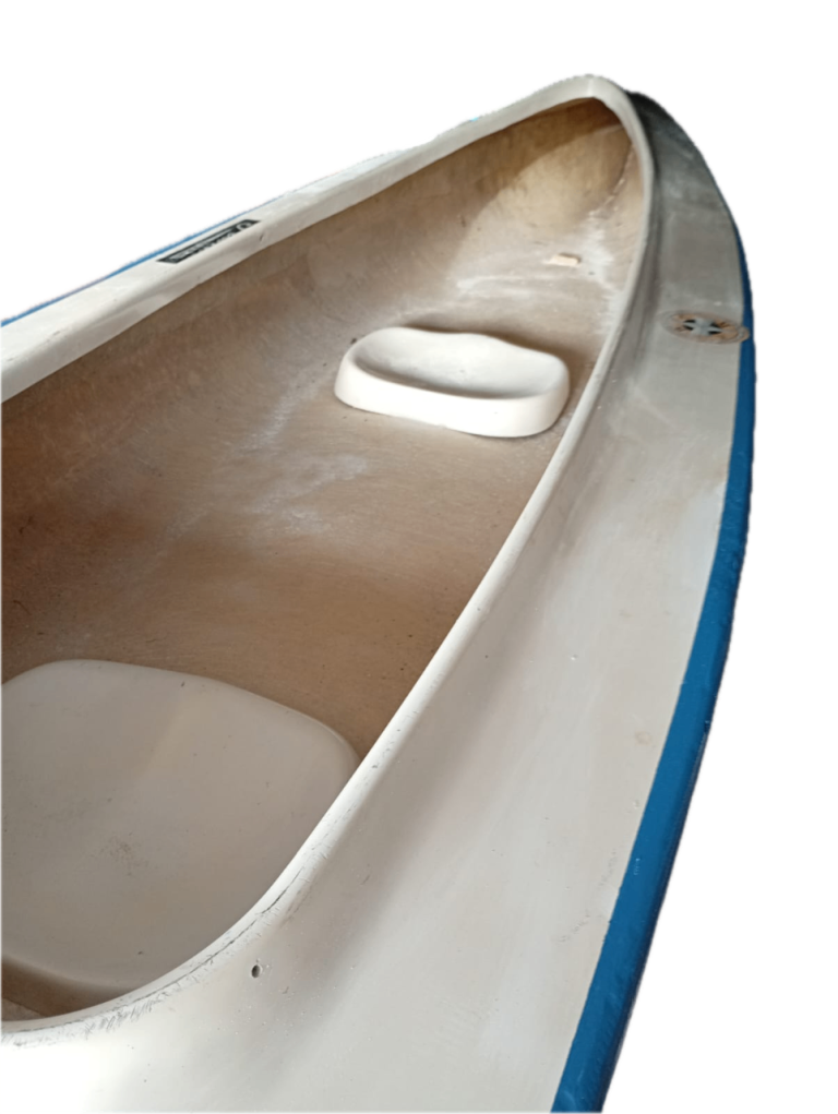 Two seat kayak, easy transport on car roof bars. 