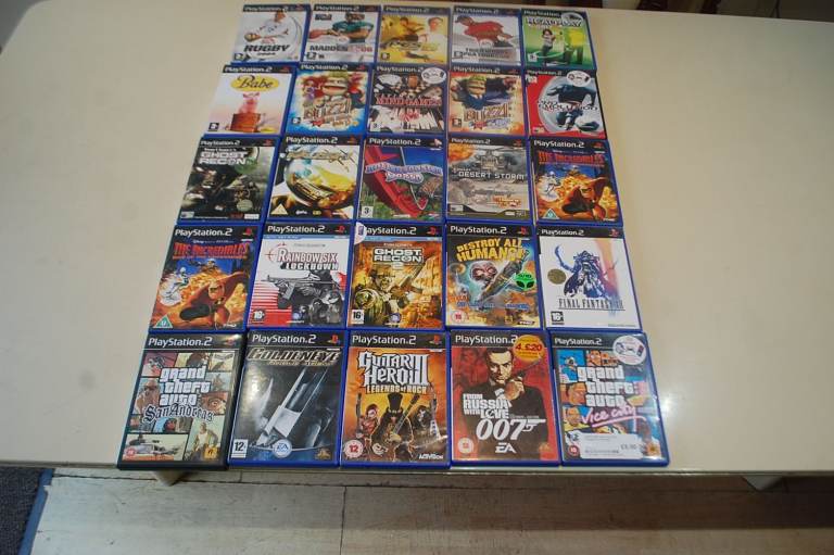 PS2 BIG FAT SILVER CONSOLE BUNDEL
