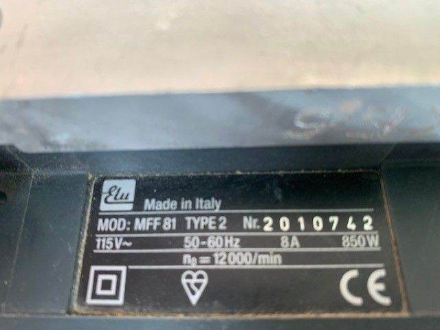 Elu Planer Model MFF81/00 110v with Metal box accessories and 110v transformer