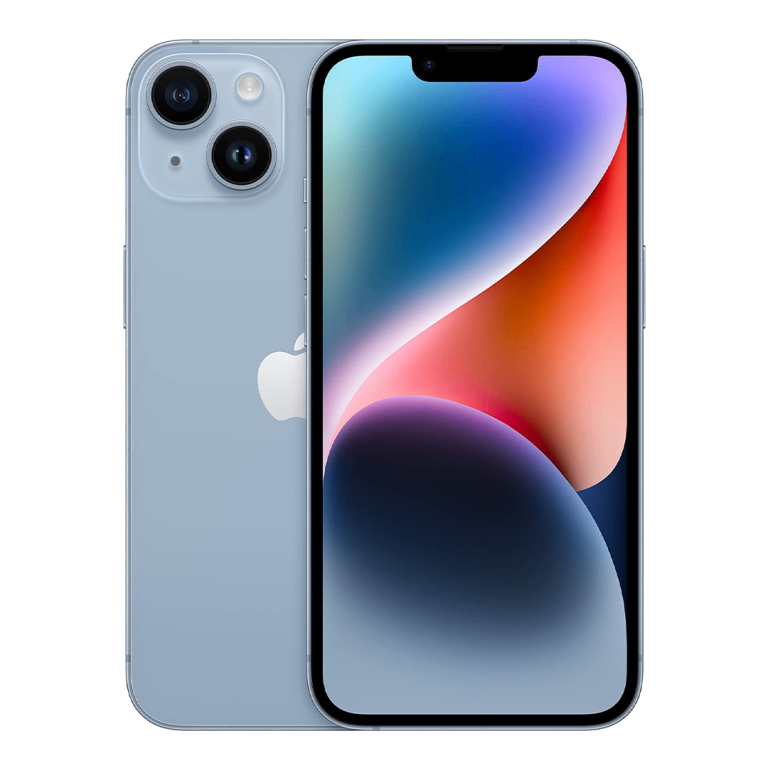 iPhone 14 blue 128 battery 77%
