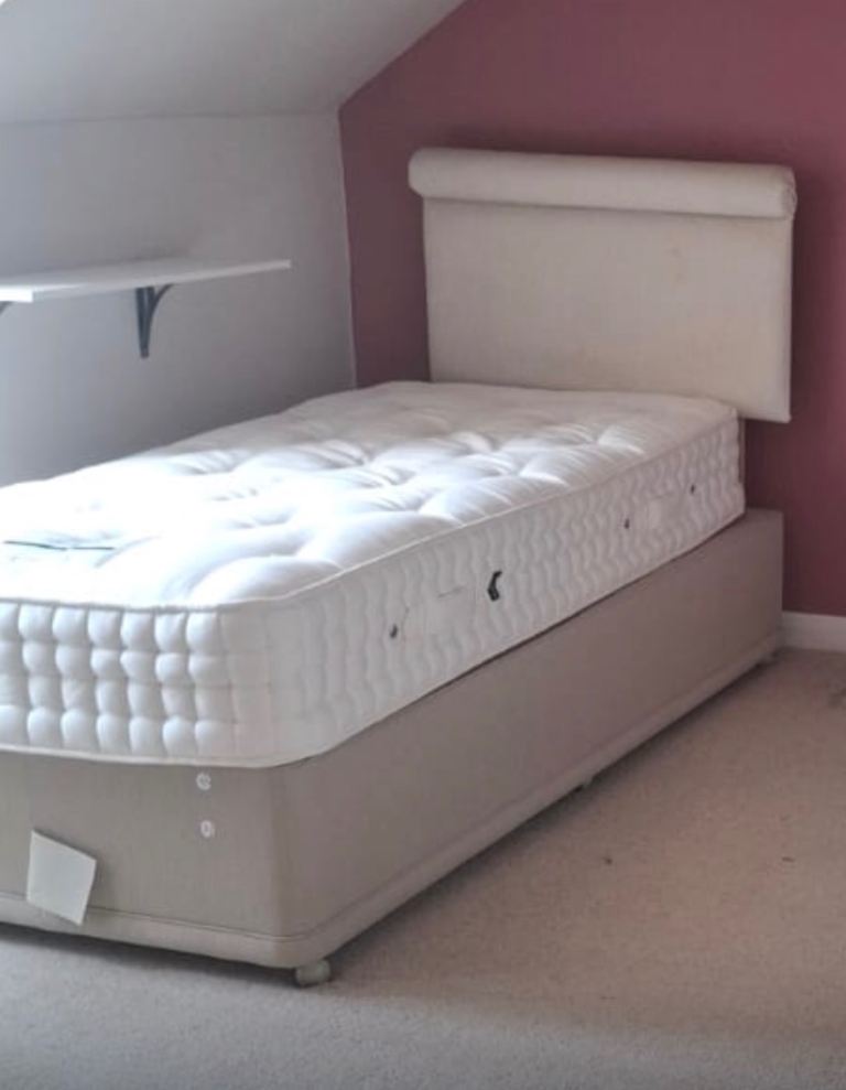 Single bed matress and headboard  