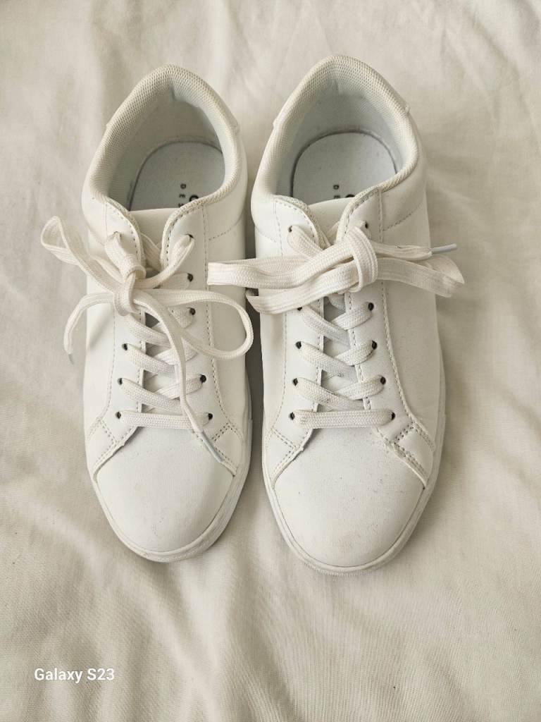 ASOS DESIGN White Trainers – UK Size 5, Good Condition