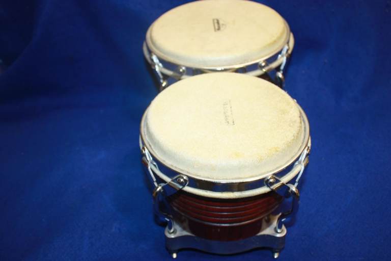 LP Matador Bongo Drums Dark Brown 7.1/4in + 8.5/8in Heads ~ Silver Hardware ~ £100 ono