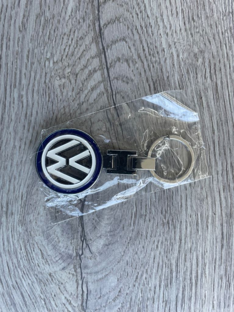 Volkswagen blue and white VW Logo Keychain Keyring