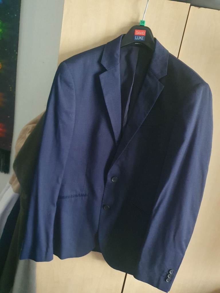 Mens Navy Blue 2 Piece Suit 