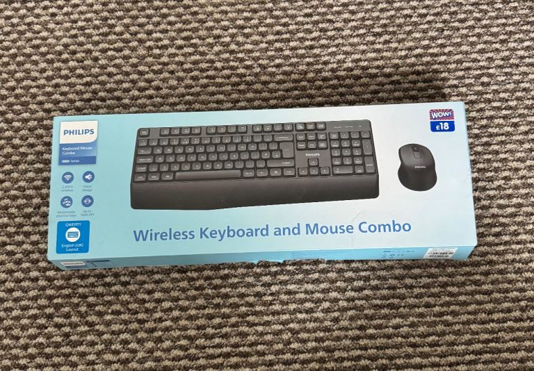 Philips Wireless Keyboard and Mouse Combo