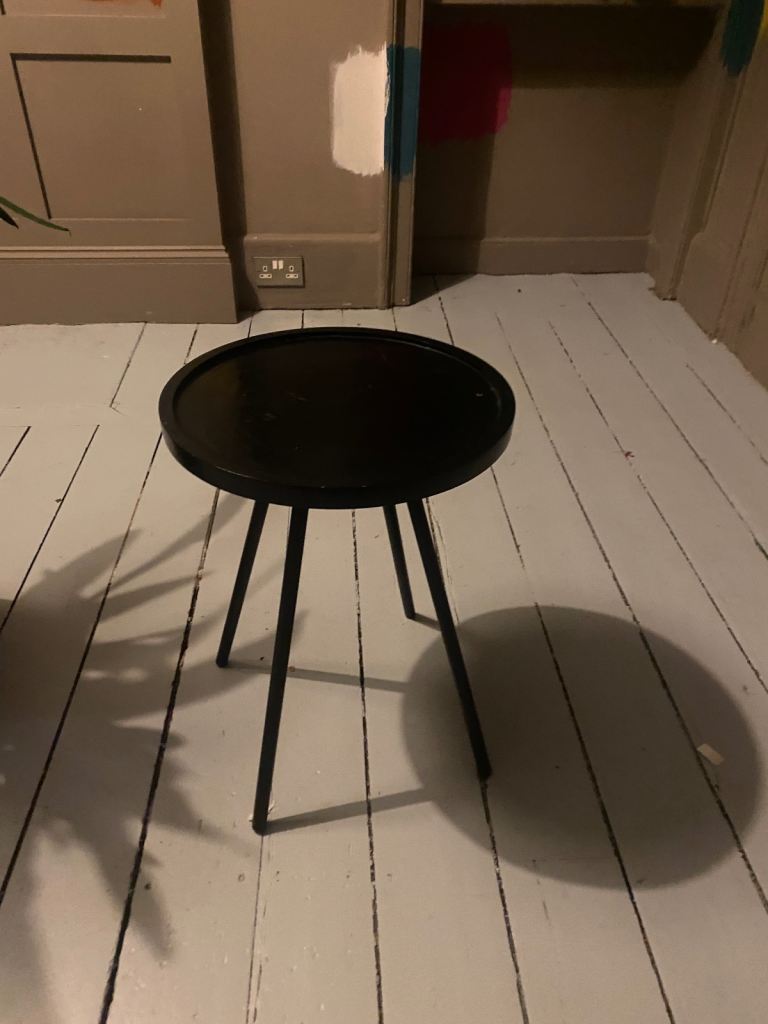 Black house doctor bedside/coffee table 