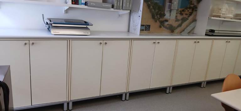 Ikea cupboards with worktop attached