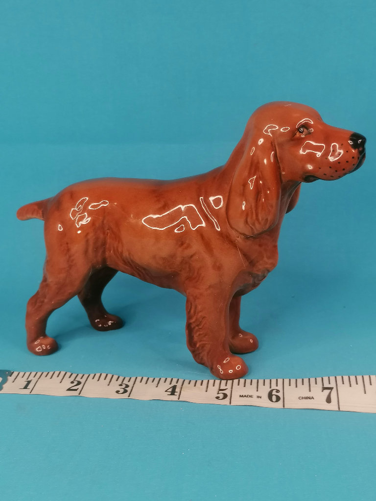 Large 5,2 inch Vintage Beswick Horseshoe Primula Cocker Spaniel... 