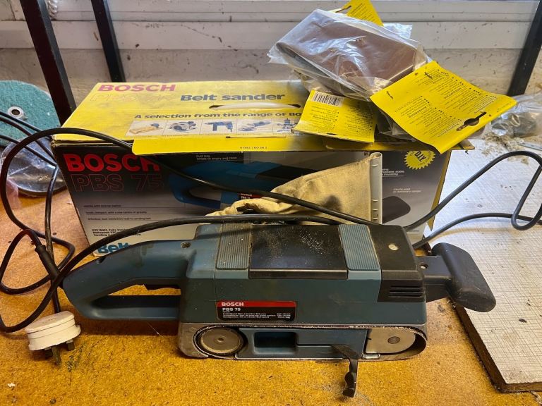 Bosch PBS 75 Belt Sander – Good Condition with Box
