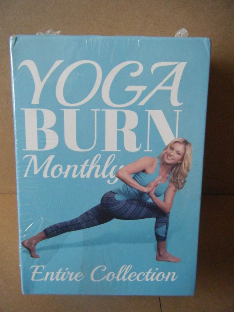 (YOGA BURN MONTHLY, ENTIRE COLLECTION) 6 DVD Box set. Superb with 5 DVD's sealed.