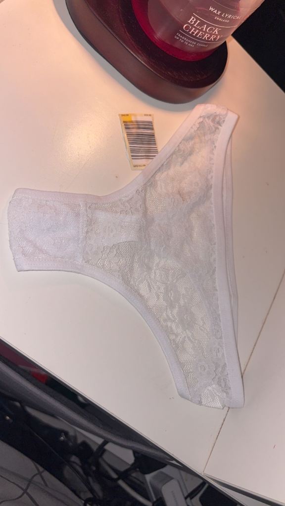 New White Lace Thong Underwear