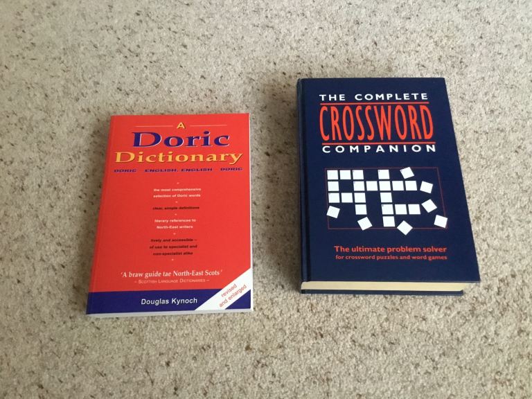 Doric Dictionary & Crossword Companion Books – Good Condition
