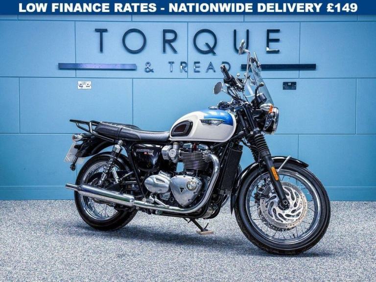 2019 TRIUMPH BONNEVILLE T120 TWO TONE 1200 ROADSTER/RETRO - FSH - CENTRE STAND