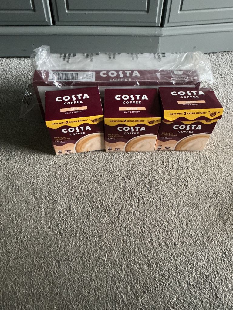 image for Costa latte coffee capsules 
