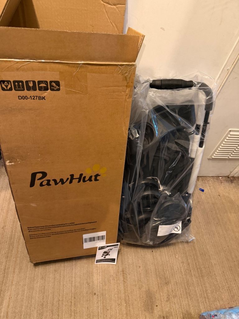 Pawhut foldable pet stroller pushchair new 