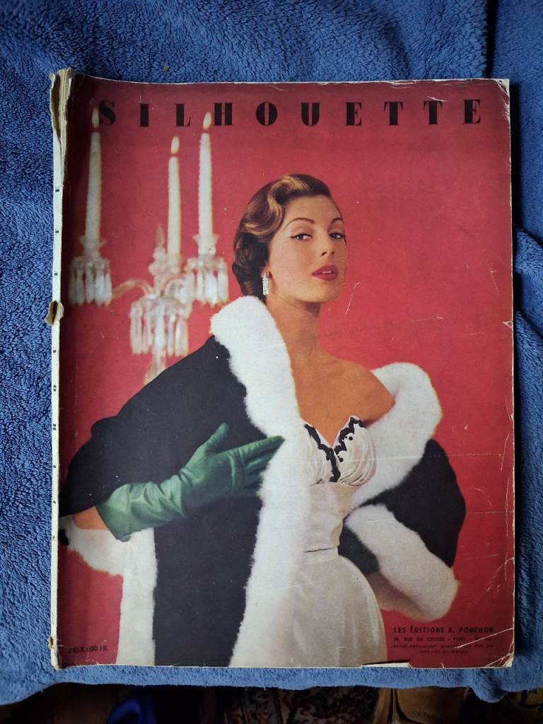 SILHOUETTE FRENCH VINTAGE MAGAZINE 1950s RARE  ( 94 pages  Large size)
