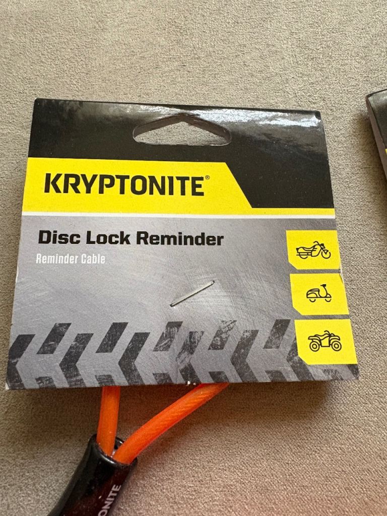 image for Kryptonite x 2 Bike Disc Lock Reminder Cables