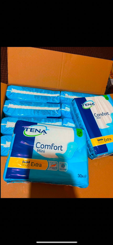 Joblot of 40 packs of Tena pads please see pictures 