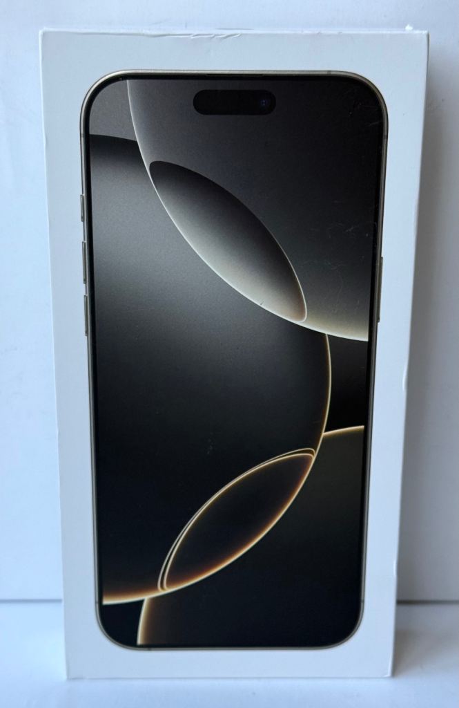 image for iPhone 16 Pro Max 1TB Natural Titanium, Brand New in Sealed Box, 1 Year Apple Warranty, rrp £1499
