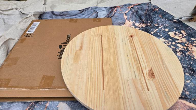   vidaXL Solid Wood Pine Round Table Top for Coffee and Dining Tables, 60×3 cm, untreated 