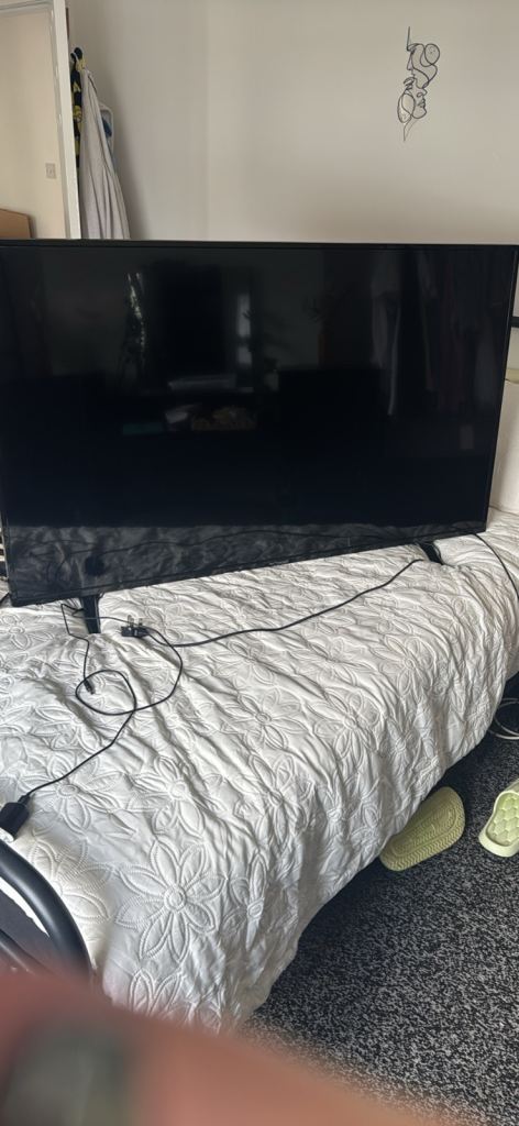 Large Black Smart TV - 55 inch, fully working