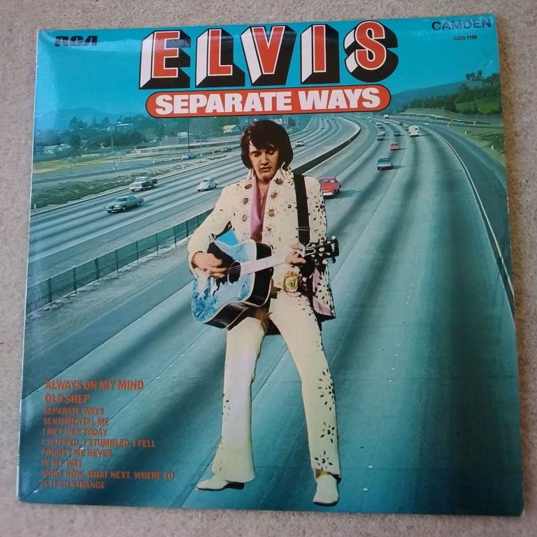Elvis Presley Separate Ways Album 1973. RCA Camden Records