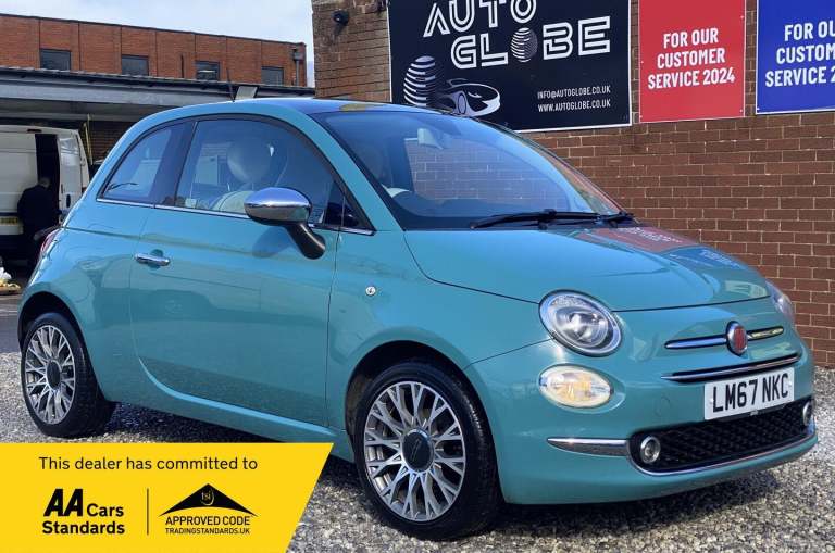 2017 Fiat 500 1.2 Anniversario Euro 6 (s/s) 3dr HATCHBACK Petrol Manual