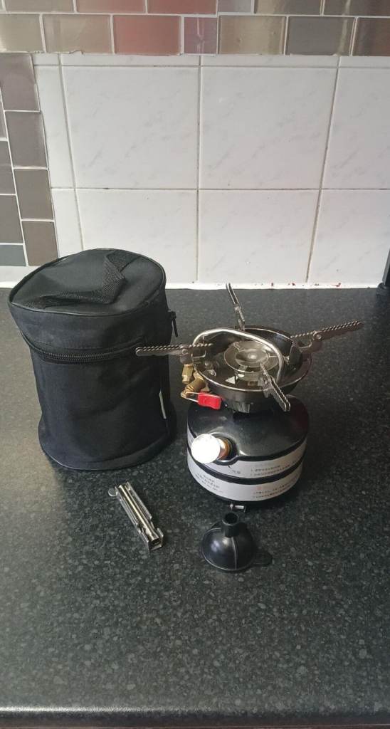 Portable Camping Stove with Carry Bag – Good Condition