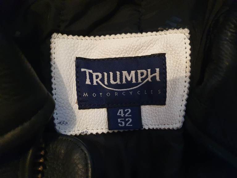 GENUINE TRIUMPH LEATHER JACKET.