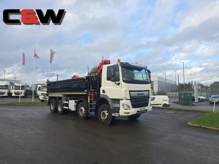 2020 (70) DAF FAD CF450 8x4 Tipper Grab - 160000Kms