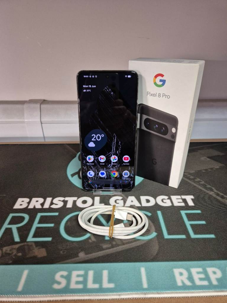 Google Pixel 8 Pro 256GB Unlocked Obsidian Boxed + 3 Months Warranty