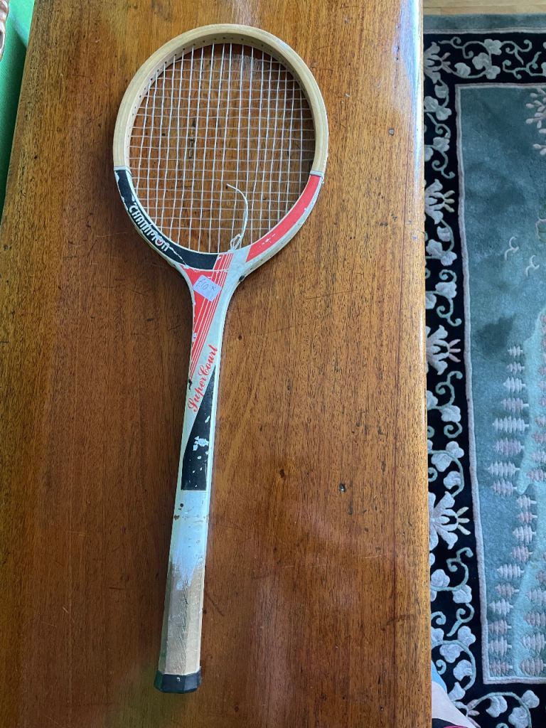 Vintage Champion Court Wooden Tennis Racket – Fair Condition