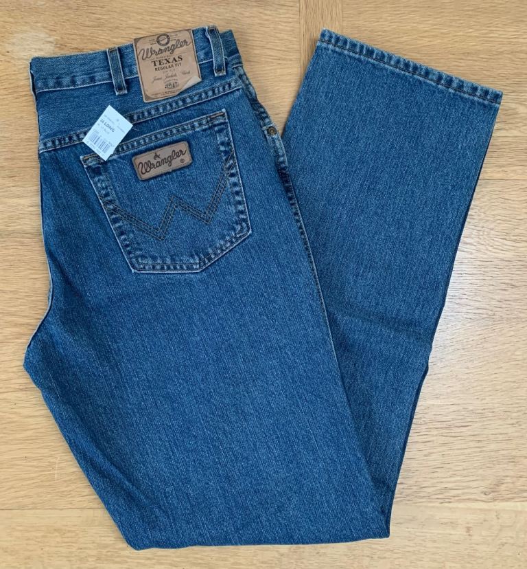 image for Wrangler Texas men’s blue jeans, size 36/34