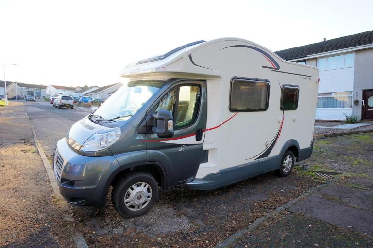 2014 Roller Team T-Line 590, 4-Berths, 4-Seatbelts, Drop-down Double Bed