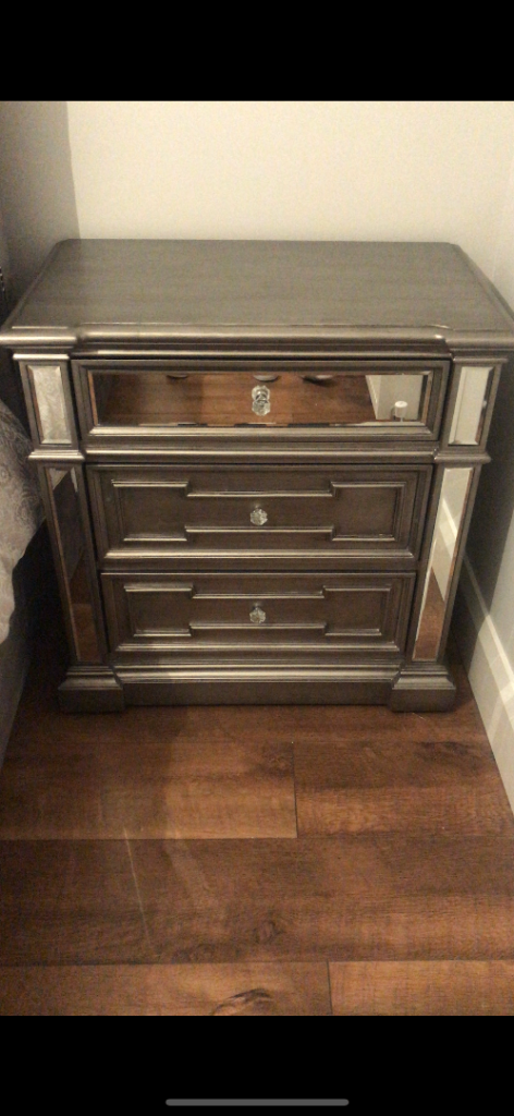 Chest of drawers and bedside lockers