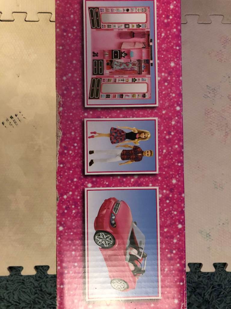 Large Barbie Ken Set with wardrobe with extras complete boxed, car unused